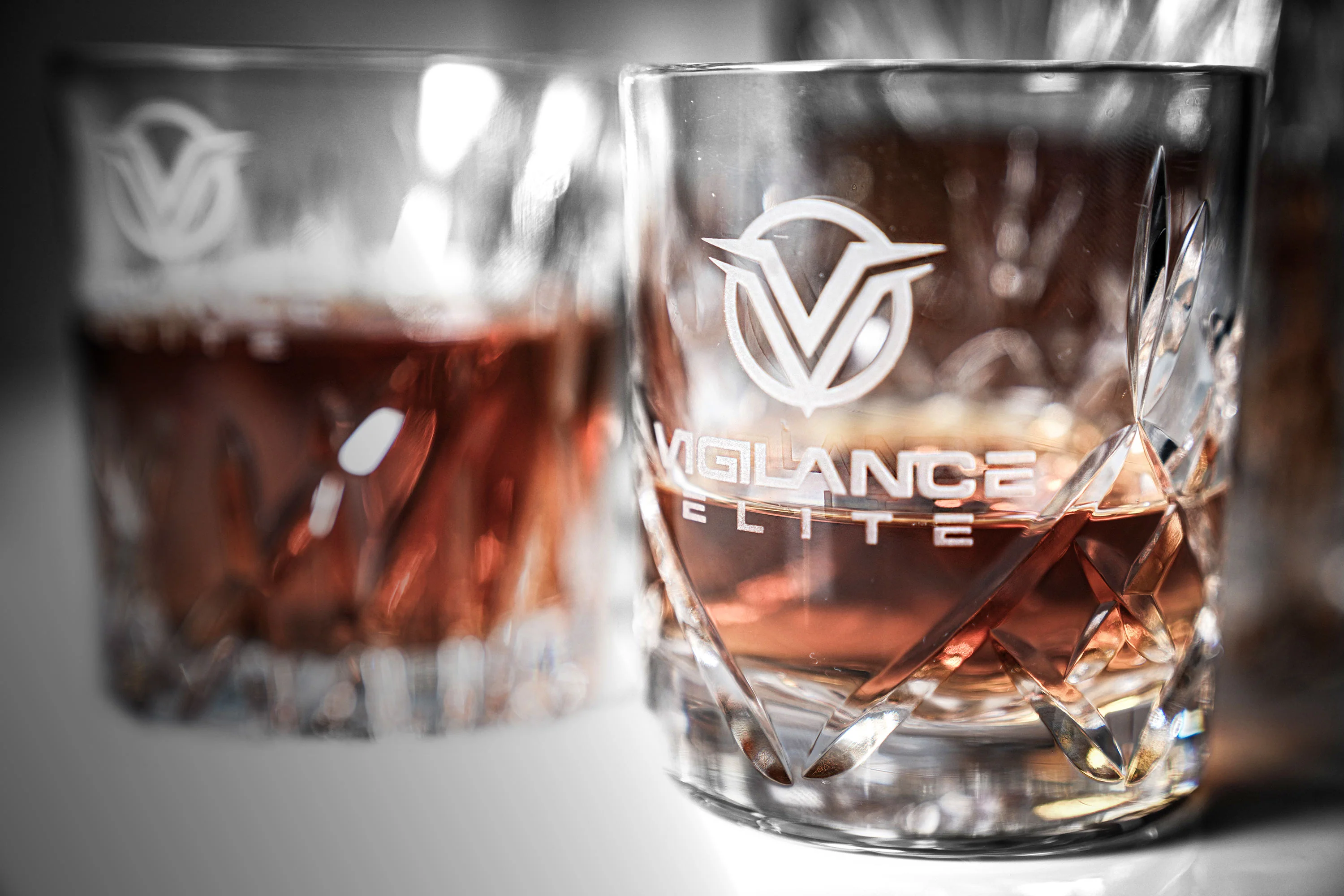 Vigilance Elite Regal & Imperial Deep Etched Crystal Tumblers - Image 3